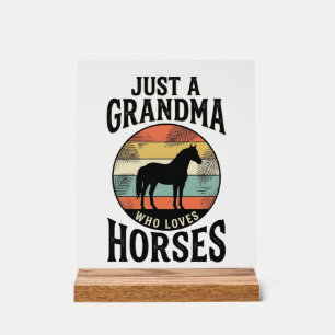 Juste une grand-mère qui aime les chevaux design v