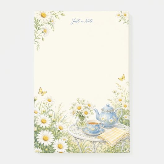 Juste une note Daisy Garden Tea Post-it® Notes (Devant)