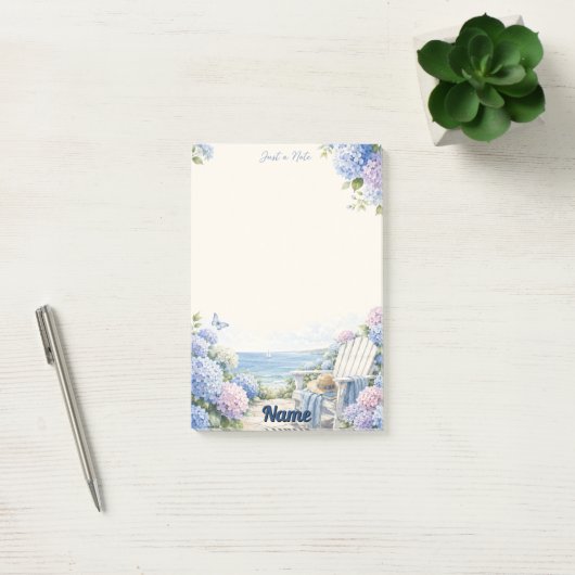 Juste une note Hydrangea côtier Bloc-notes Post-it (Bureau)