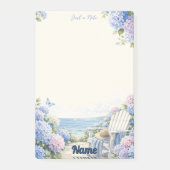 Juste une note Hydrangea côtier Bloc-notes Post-it (Devant)