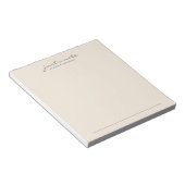 Juste Une Note Peach Script Bloc-Notes (Incliné)