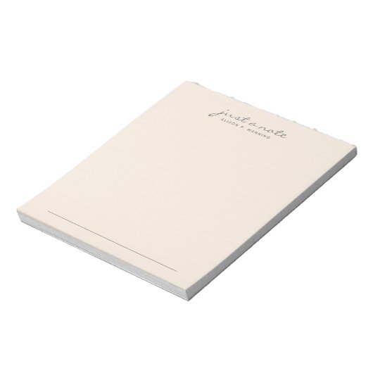 Juste Une Note Peach Script Bloc-Notes (Tourné)