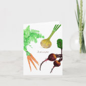Juste une note Vegetable trio Cartes pour notes (Devant)