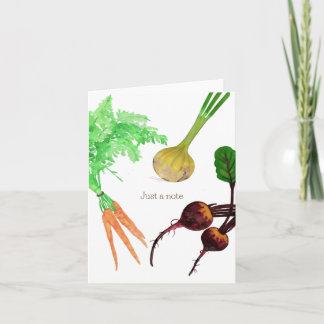 Juste une note Vegetable trio Cartes pour notes