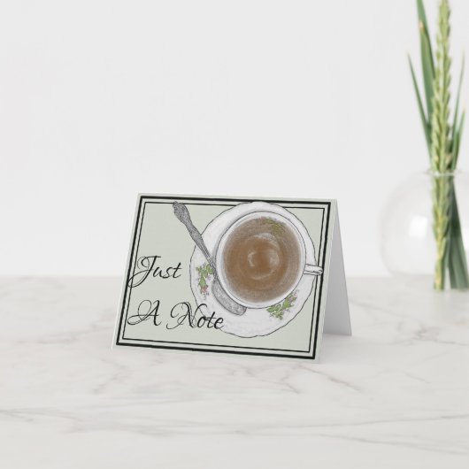 Juste une tasse de thé de note toute carte de note (Devant)