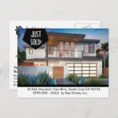 JUSTE VENDU Carte postale Immobilier (Devant / Derrière)