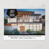 JUSTE VENDU Carte postale Immobilier (Devant)
