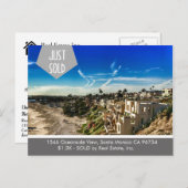 JUSTE VENDU Carte postale Immobilier (Devant / Derrière)