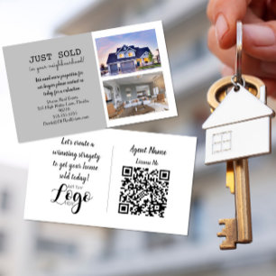 JUSTE vendu Immobilier Marketing Carte postale