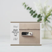 Juste vérification de la carte postale (Debout devant)