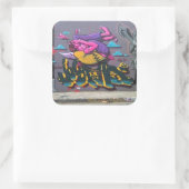 JustEx Vierkante Sticker (Tas)