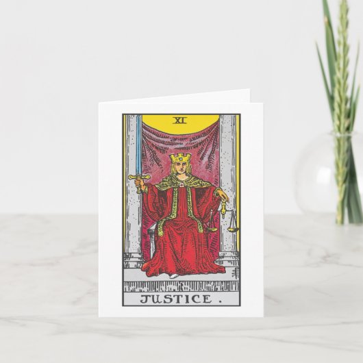 Justice - carte tarot du Rider Waite Smith (Devant)