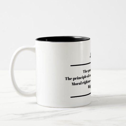 "Justice" Définition Mug (Gauche)