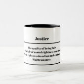 "Justice" Définition Mug (Centre)