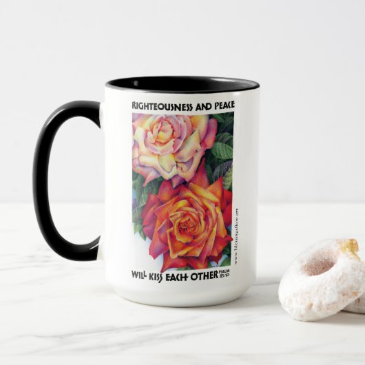 "Justice et Paix", Mug (Avec donut)