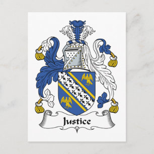 Justice Family Crest Briefkaart
