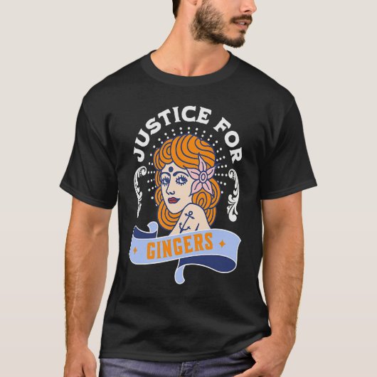 Justice For Gingers  Redhead Pride T-shirt (Voorkant)