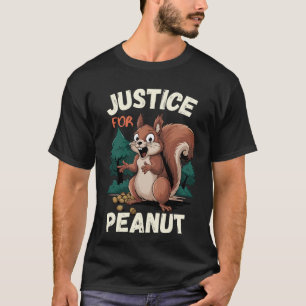 Justice for Peanut het Eekhoorn T-shirt
