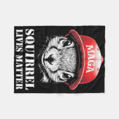 Justice For Peanut The Squirrel Lives Problem Vote Fleece Deken (Voorkant (Horizontaal))