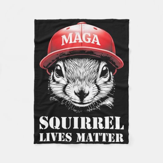 Justice For Peanut The Squirrel Lives Problem Vote Fleece Deken (Voorkant)