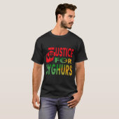 JUSTICE FOR UYGHURS T-SHIRT (Voorkant volledig)