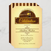 Justice Gavel Afstuderen Invitation Kaart (Voorkant / Achterkant)