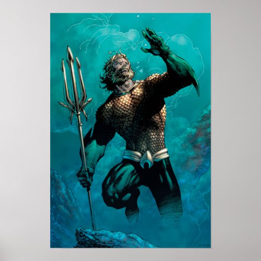 Justice League #10 Aquaman Drowned Earth Variant Poster (Voorkant)