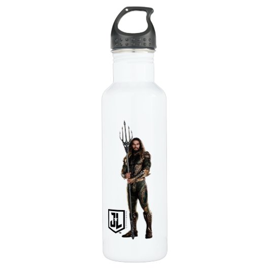 Justice League | Aquaman op slagveld Waterfles (Voorkant)