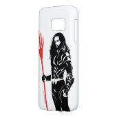 Justice League | Aquaman Pose Noir Pop Art Case-Mate Samsung Galaxy Hoesje (Achterkant Links)