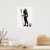 Justice League | Aquaman Pose Noir Pop Art Poster (Keuken)