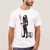 Justice League | Aquaman Pose Noir Pop Art T-shirt (Voorkant)