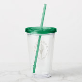 Justice League | Aquaman Retro Trident Emblem Acryl Drinkbeker (Achterkant)