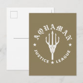Justice League | Aquaman Retro Trident Emblem Briefkaart (Voorkant / Achterkant)