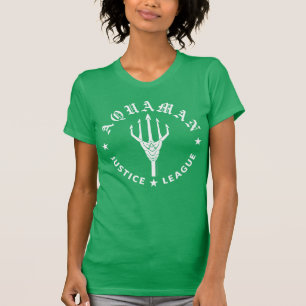 Justice League   Aquaman Retro Trident Emblem T-shirt
