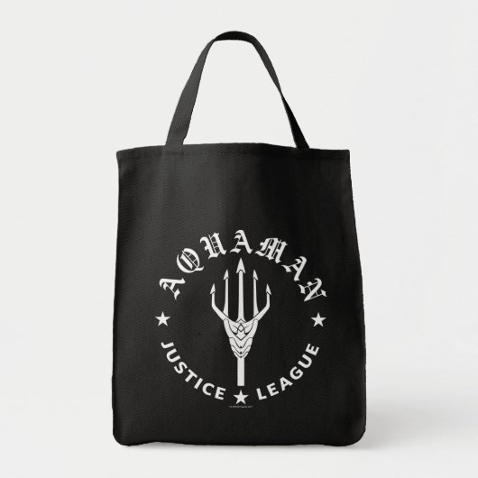 Justice League | Aquaman Retro Trident Emblem Tote Bag (Voorkant)