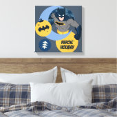 Justice League Batman Holiday Bauble Canvas Afdruk (Insitu (Slaapkamer))