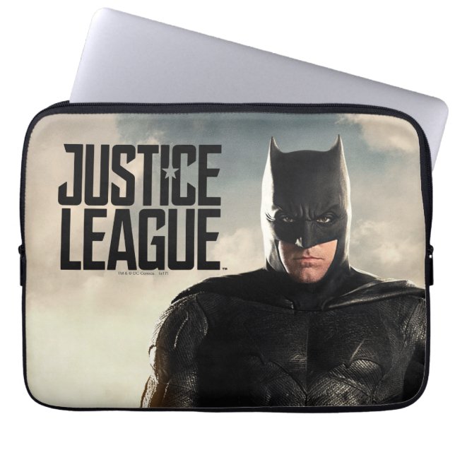 Justice League | Batman op slagveld Laptop Sleeve (Voorkant)