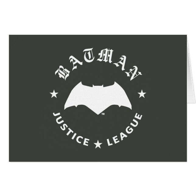 Justice League | Batman Retro Bat Emblem (Voorkant Horizontaal)