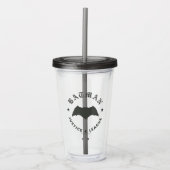 Justice League | Batman Retro Bat Emblem Acryl Drinkbeker (Voorkant)