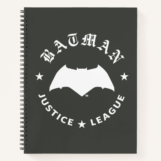 Justice League | Batman Retro Bat Emblem Notitieboek (Voorkant)