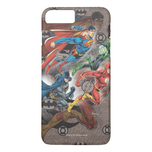 Justice League Collage Case-Mate iPhone Case (Achterkant)