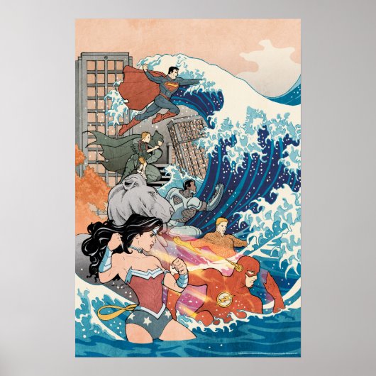 Justice League Comic Hoesje #15 Variant Poster (Voorkant)