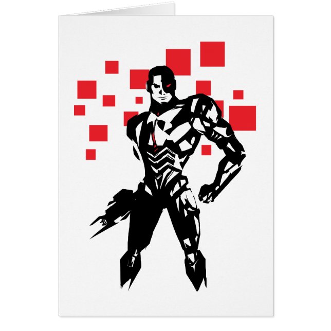 Justice League | Cyborg Digital Noir Pop Art (Voorkant)