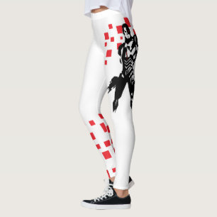 Justice League Cyborg Digital Noir Pop Art Leggings