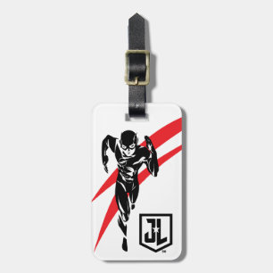 Justice League   De flits die Noir Pop Art in werk Bagagelabel