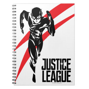 Justice League   De flits die Noir Pop Art in werk Notitieboek