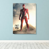 Justice League | De flits op slagveld Canvas Afdruk (Insitu (Houten vloer))