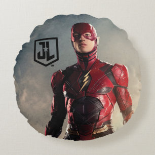 Justice League   De flits op slagveld Rond Kussen