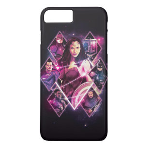 Justice League   Diamond Galactic Group Panels iPhone 8 Plus / 7 Plus Hoesje
