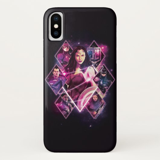 Justice League | Diamond Galactic Group Panels Case-Mate iPhone Case (Achterkant)